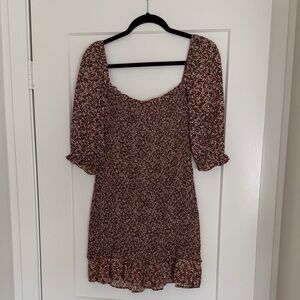 Faithfull The Brand Floral Puff Sleeve Dress